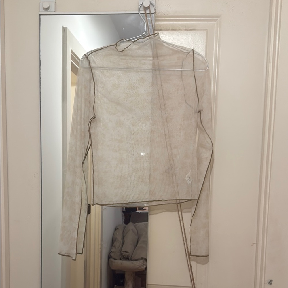 Sheer Long Sleeve Top